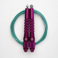 Corde à sauter Amethyste avec câble enrobé vert