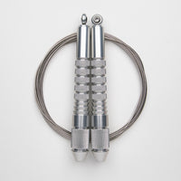 Corde à sauter argent avec câble en inox