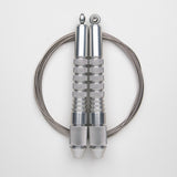 Corde à sauter argent avec câble en inox
