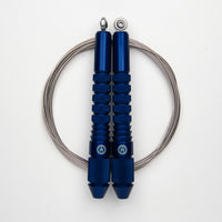 Corde à sauter bleu avec câble en inox
