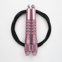 Corde à sauter Rose Gold avec câble enrobé noir