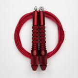 Corde à sauter Rouge Rubis avec câble enrobé rouge